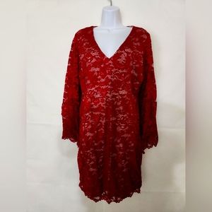Ivanka Trump VNeck Lace Dress
